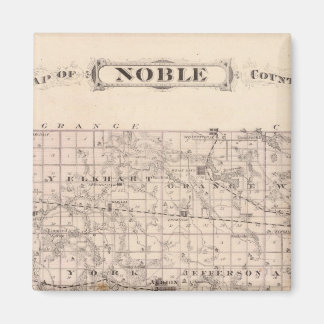 Imán Mapa del condado de Noble