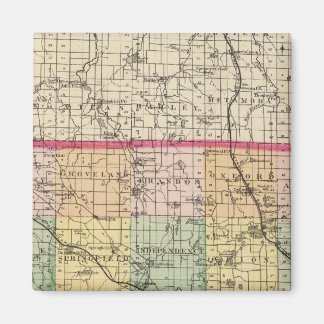Imán Mapa del condado de Oakland, Michigan