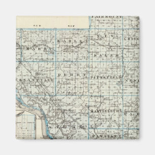 Imán Mapa del condado de Pike y Pittsfield