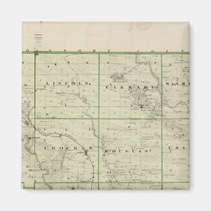 Imán Mapa del condado de Polk, estado de Iowa