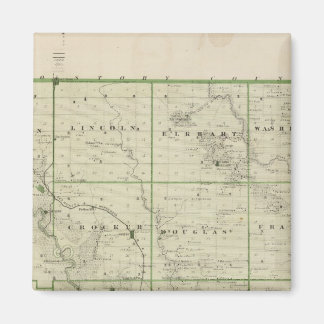 Imán Mapa del condado de Polk, estado de Iowa