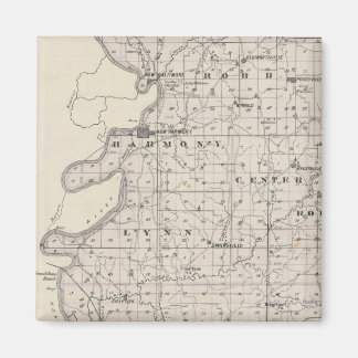 Imán Mapa del condado de Posey