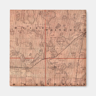 Imán Mapa del condado de Ramsey, Minnesota
