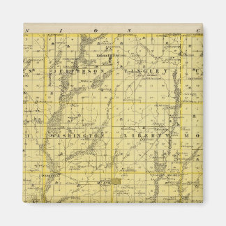 Imán Mapa del condado de Ringgold, estado de Iowa