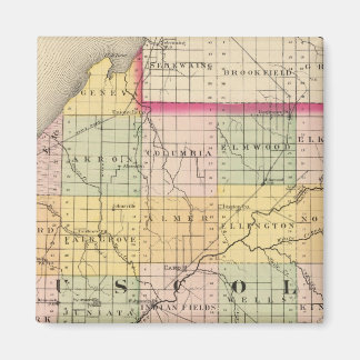Imán Mapa del condado de Tuscola, Michigan