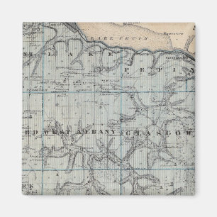 Imán Mapa del condado de Wabasha, Minnesota