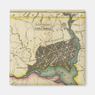 Imán Mapa Del Distrito De Columbia