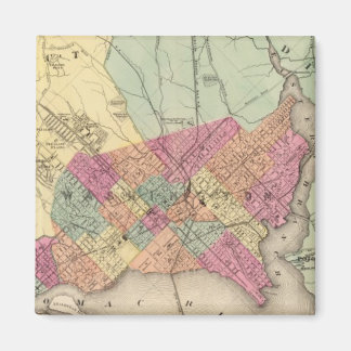 Imán Mapa del Distrito de Columbia, Washington