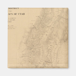 Imán Mapa del distrito de la Alta Meseta de Utah