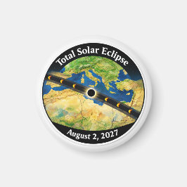 Imán Mapa del eclipse solar total de 2027