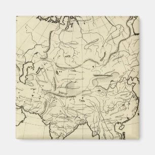 Imán Mapa del esbozo de Asia