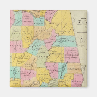 Imán Mapa del estado de Alabama