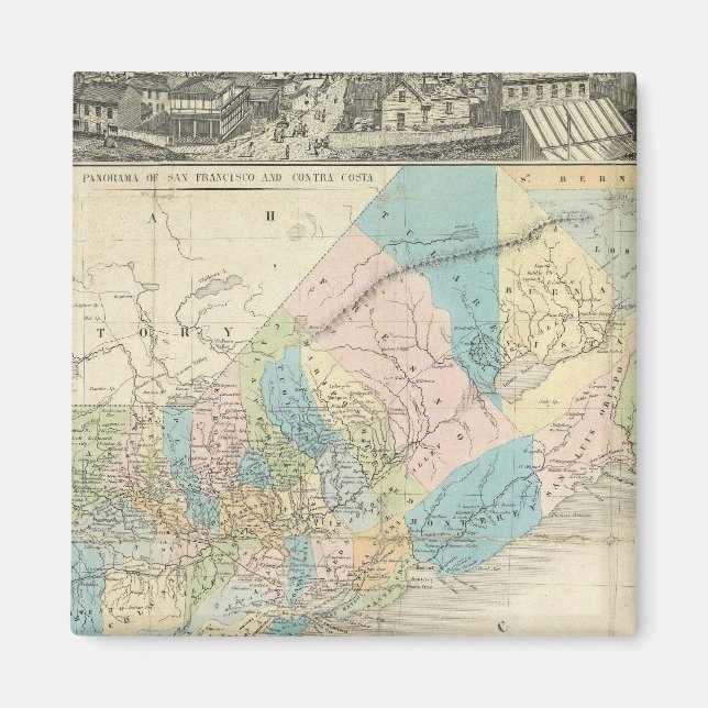 Imán Mapa Del Estado De California (Frente)