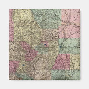 Imán Mapa del estado de Colorado