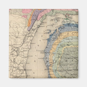 Imán Mapa del estado de Michigan