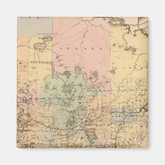 Imán Mapa del estado de Minnesota, 1874