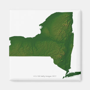 Imán Mapa del Estado de Nuevo York