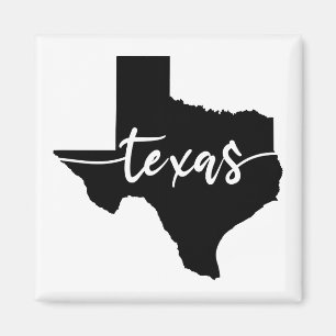 Imán Mapa del estado de Texas USA