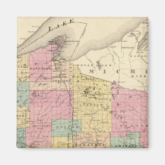 Imán Mapa del estado de Wisconsin