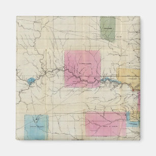 Imán Mapa del este de Kansas