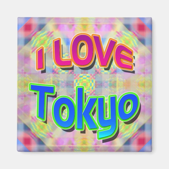 Imán Mapa del Festival de Tokio 3 "I LOVE Tokyo" (Frente)