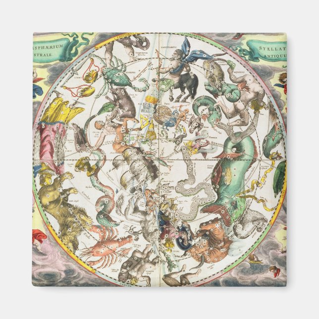 Imán Mapa del hemisferio sur, de 'La Celestia (Frente)