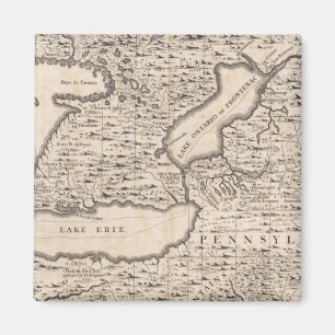 Imán Mapa del Imperio Británico en América Hoja 6