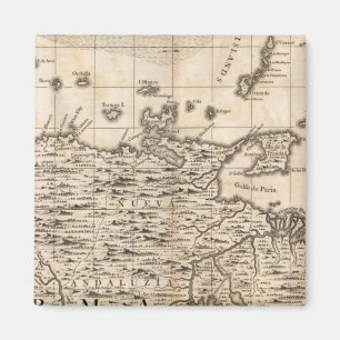 Imán Mapa del Imperio Británico en Estados Unidos Hoja