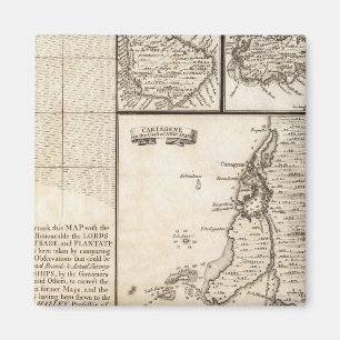 Imán Mapa del Imperio Británico en Estados Unidos Hoja