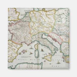 Imán Mapa del imperio de Carlomagno