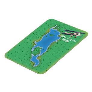 Imán Mapa del lago Engure Finlandia