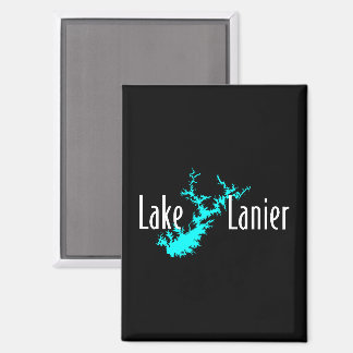 Imán Mapa del lago Lanier Georgia para navegación y pes