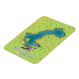 Imán Mapa del lago Pátzcuaro México