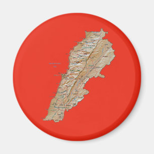Imán Mapa del Líbano