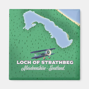 Imán Mapa del Loch de Strathbeg Aberdeenshire Escocia