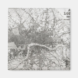 Imán Mapa del Londres moderno y sus alrededores, 1854