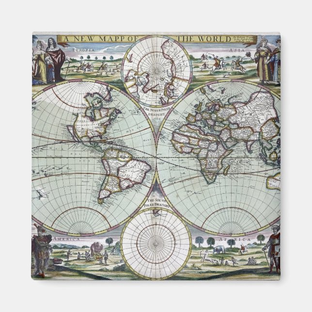 Imán Mapa del mundo (Frente)