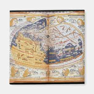 Imán Mapa del mundo, 1486