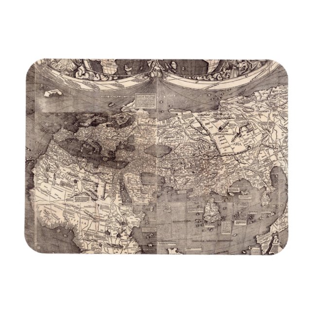 Imán Mapa del mundo | 1507 (Horizontal)