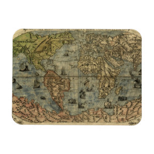 Imán Mapa del mundo 1565 de Ferando Berteli (Fernando