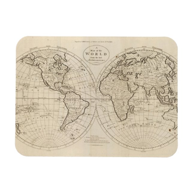Imán Mapa del mundo 2 (Horizontal)