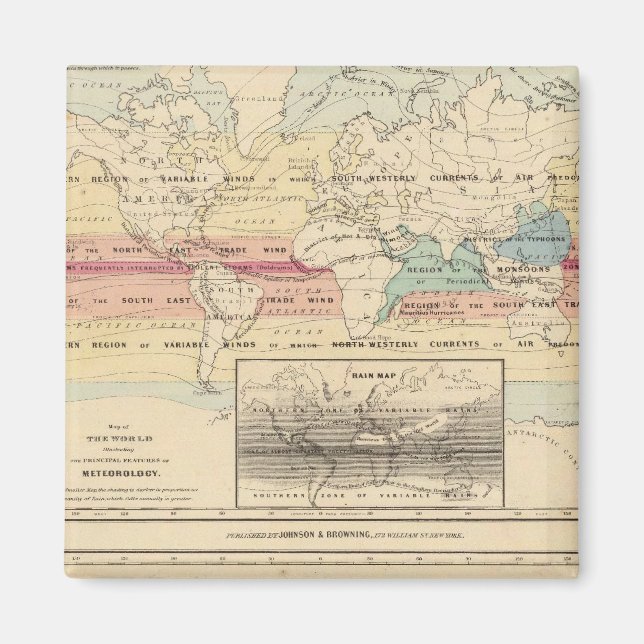 Imán Mapa del mundo 2 (Frente)
