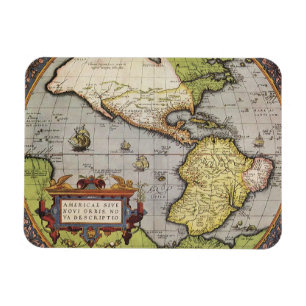 Imán Mapa del Mundo Antiguo de las Américas, 1570