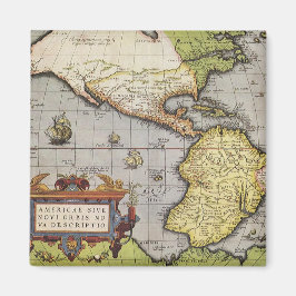 Imán Mapa del Mundo Antiguo de las Américas, 1570