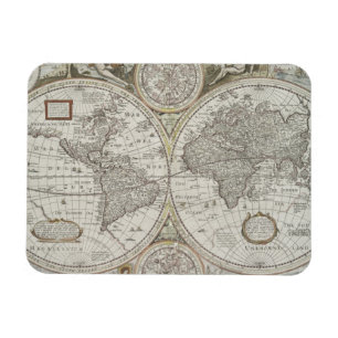 Imán Mapa del mundo el 1676