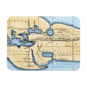 IMÁN MAPA DEL MUNDO: ERATOSTHENES