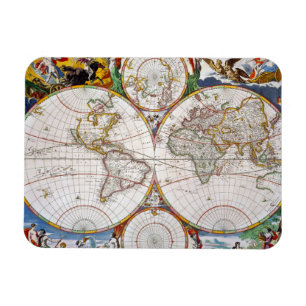 Imán MAPA DEL MUNDO, siglo XVII