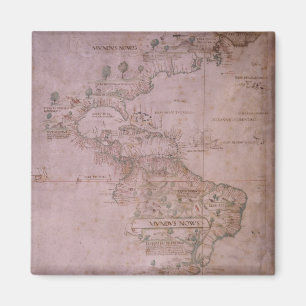 Imán Mapa del nuevo mundo, c.1532