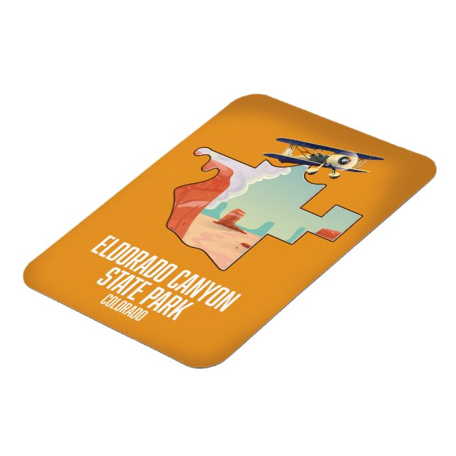 Imán Mapa del Parque Estatal Eldorado Canyon (Lado Izquierdo)