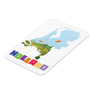 Imán Mapa del personalizado de Holland